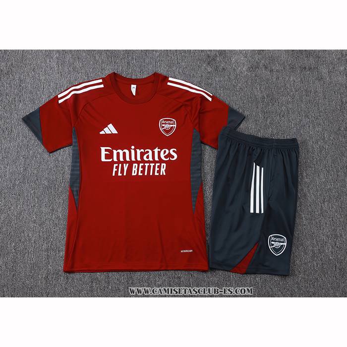 Chandal del Arsenal 25-26 Manga Corta Rojo - Pantalon Corto